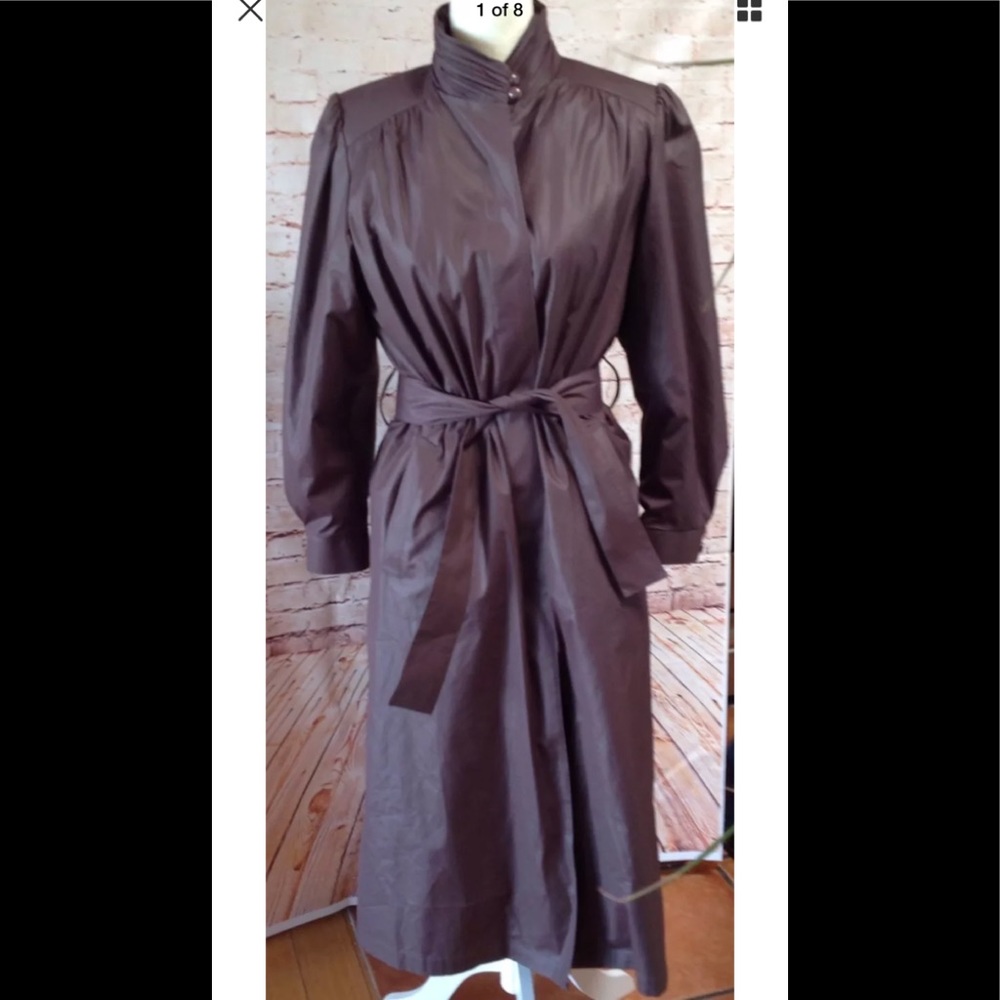 London Fog Deep Mauve Trench Coat 12